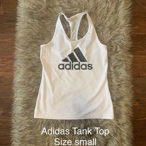 White Adidas Tanktop